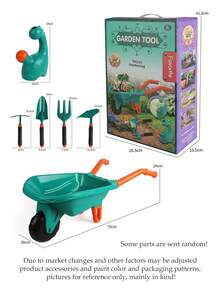 NEUSNEY Outdoor Gardening Children's Toy Set - Beach Wagon, Gloves, Digging Tools, Shovels, Gardening & Roleplay Toys, Gifts For Boys & Girls - Multicolor - View 9