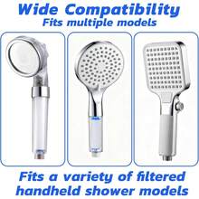 10 Pcs Shower Head Filter, 3.94In PP Filter Cartridge Replacement Water Filters For Hard Water, Sediment, Universal For Handheld Showerheads,Detachable