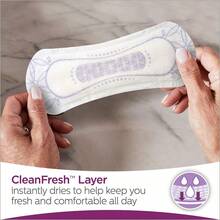 Daily Microliners, Incontinence Panty Liners, Lightest Absorbency, Long, 50 Count - Paquete de 50 unidades de 1 - Ver 3