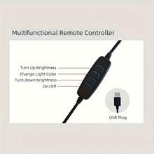 10-Inch LED Ring Light With Phone Holder - Adjustable Lighting, Suitable For Makeup, Video, Photography, Selfie, Vlog, Live Streaming, Professional Desktop Studio Kit - A - View 7