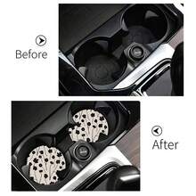 2pcs Car Cup Coaster Stylish & Durable Fast-Drying Non-Slip Car Cup Mat - A - View 5