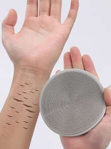 1pc Silicone Bath Brush, Exfoliating Sponge And Body Cleansing Brush, Soft And Skin-Friendly,And Cleansing The Skin - Provides A Soft And Gentle Massage For Rejuvenated Skin - Ideal For Bathroom Use.