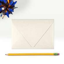 4Bar A1 Contour Flap Invitation Envelopes | 3 5/8\ X 5 1/8\ | Quartz Metallic | 80lb. Text | 50 Qty - 石英金屬 - 查看 5