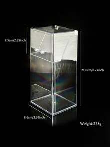 极简时尚美甲刷指甲笔收纳桶，化妆刷，眉笔，眼影刷，化妆工具收纳盒，亚克力透明展示盒 - 彩色 - 查看 6