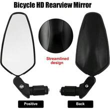 2PCS Espejo Retrovisor de Bicicleta, Espejo , Espejos Ajustables de 360, para Ciclismo de Montaa y Carretera, Compatible con Manillar de 16 - 22 mm - Negro - Ver 4