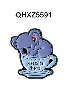 1pc/Set Koala Doctor Brooch Enamel Pins Custom Koala Tea 100% Certified Koala Brooches Backpack Lapel Badge Jewelry Gifts For Friends - Multicolor - View 14