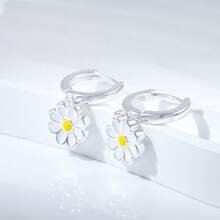 女士精美垂坠耳环 - 銀色 - 查看 7