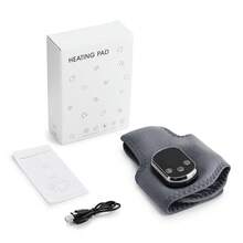 Hailicare 红光疗法无线踝关节按摩器，40颗LED灯珠，无线红光踝关节加热垫，660nm+660nm+660nm，可充电加热踝关节护具，便携式足部振动按摩器，5档加热，3种振动模式，缓解关节疼痛，放松身心，情人节礼物 - 灰色 - 查看 12