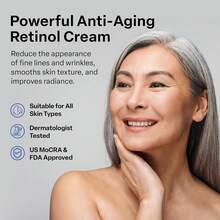 A313French Pharmacy Vitamin A (Retinoids) Lightweight Face Cream For Anti-Aging, Reduce Wrinkles, Prevents Acne Breakouts, And Hyperpigmentation - Skincare For Smooth, Radiant Skin - 50g Cream - Collagen - 查看 4
