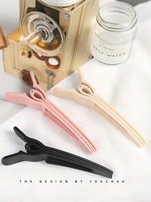 High Crown Root Styling Puff Clip, Seamless Positioning Clip, Styling Bangs Duck Mouth Clip, Hair Clip, Hair Clip, No-Heat Hair Root Lifter, Top Styling Comb, Natural Seamless Puff Clip, High Crown Hollow Anti-Slip Bangs Clip, Neutral Fine Soft/Casual Hair Comb, Hairpin, Accessories, Claw Clips - Multicolor - View 2