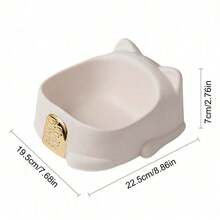 Large Capacity Anti-Slip Ceramic Water & Food Bowl, Cartoon Wide Bottom Design, Suitable For Cats & Small Dogs - 100ml - View 2
