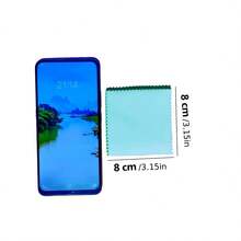 眼镜超细纤维清洁布 3.15 英寸 x 3.15 英寸，眼镜清洁布，柔软擦拭屏幕布，适用于相机镜头、眼镜屏幕，独立乙烯基袋包装，粉色、白色 - 彩色 - 查看 7