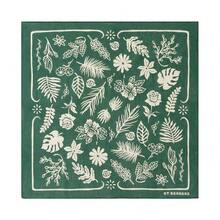 22\X22\ Flower Cotton Bandana Multi-Purpose Headbands - GreenLeaf - View 1