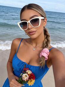 Rice Frame Blue Powder