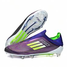 Men's Football/Soccer Shoes, Indoor Artificial Turf Football/Soccer Shoes, Suitable For Both Men And Women, Also Suitable For Baseball And American Football Training Shoes - Purple - View 3