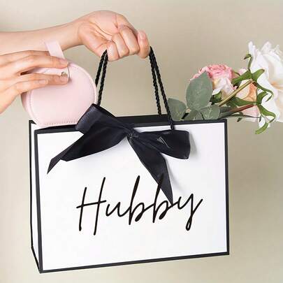 1pc Unique High-Quality Boyfriend Gift Bag, Paper Gift Bag, Anniversary Gift Bag, Foldable Lightweight Shopping Tote Bag, Best Gift Idea For Boyfriend On Birthday, Christmas, Valentine's Day