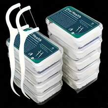 100 Dental Floss Picks, With A Sealed Storage Box. Ultra-Thin And Smooth, Floss Picks Made With Advanced Cleaning Technology Are Suitable For Oral Care. The Floss Will Not Break Or Wear Out. Portable Disposable Dental Floss Picks Are Essential Items For Daily Travel And Home Use. - 2盒/100個 - 查看 1