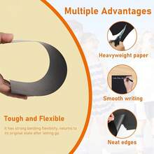 60 Sheets Black Cardstock 5 X 7 Heavyweight Paper, 300gsm/110lb Premium Flat Card Stock Printer Paper For Cards MaFKing, Wed - Black - 查看 4