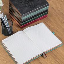 ZXHQ 360 Pages Thick Journal For Women & Men, A5 Lined Journaling Notebook For Writing, Hardcover, 100Gsm Paper, Tree Of Life Design, Pen Set, Vintage Brown Edge, Back Pocket, Seagreen - SeaGreenA5Lined - View 4