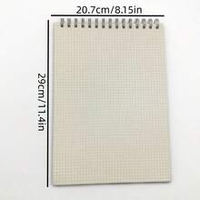 1pc A6/A5/B5/A4 Grid Notebook, Spiral Bound, Hard PP Cover, Simple Grid Pattern, Essential Stationery Gift For Back To School, Study And Work - Multicolor - View 14