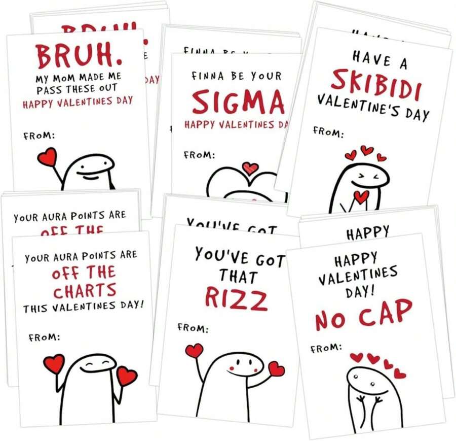 30 Valentine'S Day Cards For School, Valentines Cards For Classroom Exchange, Valentine Exchange Gifts For Student, Valentines Day Gifts For Classroom Party Supply, Valentine'S Day Party For Teen - ColorB - 查看 1