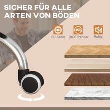 Massaging Office Chair, Heated Office Chair, Swivel, Reclining, Height Adjustable, Light Brown