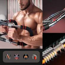 Entrenador azos Equo Entrenamiento Peco Ajustable 30 a 50 Kg Barra ster Portátil Diseño Desmontable Ideal para Entrenar En Cualquier Lugar - Rojo - Ver 2