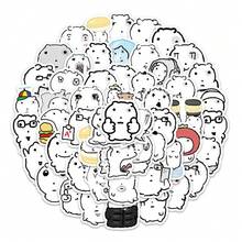 1 set (totalt 100 st) Ariana tecknade graffiti-klistermärken – perfekta för att fräscha upp telefonskal och väskor - Multifärgad - Visa 2