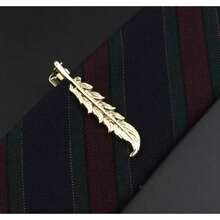 TendenciaPisacorbatas Pisa Corbata Forma De Pluma Escritura VintageCalidad premium - Dorado - Ver 3