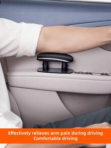 升级版汽车中央扶手垫 - 婴儿般柔软的皮革，符合人体工程学的倾斜设计，提升驾驶舒适度 - 彩色 - 查看 3