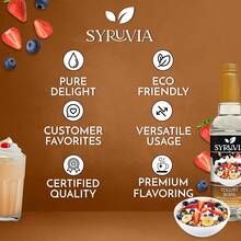 Syruvia Yogurt Bowl Flavored Syrup - 25.4 Fl Oz Premium Flavoring Syrup - Kosher, Gluten Free, Perfect For Drinks, Soda, Shakes, Cocktails, Desserts And More. - 25.4 Fl Oz - View 5