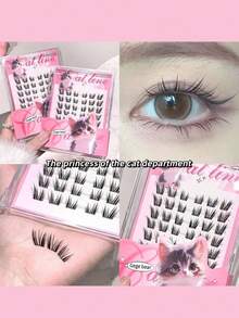 24款动物系列免胶假睫毛，持久高粘性，卷翘自然轻盈
