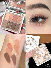 Bảng phấn mắt HOLD LIVE Butterfly Soft Eyeshadow Palette H02 Classic Light Nude Earthy Tones - H02 - Xem 1