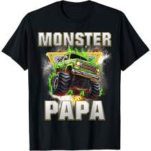 Monster Truck Papa Monster Truck Are My Jam Boys T-Shirt - màu đen - Xem 1
