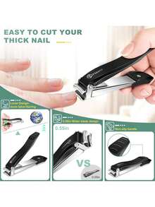 EstiloTendenciaCortaúñAs Para Hombre Con Colector, CortaúñAs CLPPNA, Afilados Como Navajas, Autocolectoras, Con Palanca ErgonóMica, De Acero Inoxidable, Ideal Para Manos Y Pies, Caja De Almacenamiento IncluidaCalidad PremiumVersióN Mejorada - 1 - Ver 6