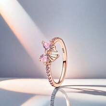 2026 New Valentine's Day Shining Bowknot Zirconia Ring Original Finger Wedding Ring DIY Women Fine Jewelry Gift - Bow - View 19