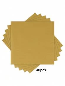 20pcs/Set, 40pcs/Set, 60pcs/Set Thick & Soft Absorbent Dark Green Solid Color Party Napkins, 2-Ply Soft Paper Napkins, 33cm*33cm When Unfolded, Suitable For: Wedding, Tea Party, Birthday Party Decorations, Party Decorations, Party Supplies, Holiday Decorations, Holiday Supplies - Dark Green - View 19