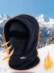 1件装男女通用印花拉法帽，户外保暖帽围巾套装，骑行滑雪面罩围脖，防风防寒，适合日常佩戴、滑冰、滑雪及其他活动 - 彩色 - 查看 3