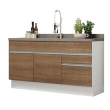Gabinete Bajo Cocina Madesa Glamy 150cm Sin Encimera BN 10 - Multicolor - Ver 12