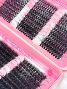 600 Clusters Thick, Fluffy, Long False Eyelashes, 0.07mm D-Curl Eyelashes, 30D-100D/10-18mm Mixed Length, Faux Mink Individual Lashes, Natural & Soft, Suitable For Any Makeup. Eyelash Clusters, Individual Lashes, False Eyelashes - D - View 3