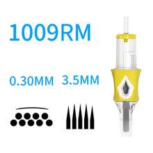 20 cartuchos de agulhas para tatuagem - Agulhas redondas padrão para contorno, compatíveis com máquinas de tatuagem rotativas tipo caneta, modelos RM e M1, alta qualidade e durabilidade, cores sortidas (azul, amarelo) - Suprimentos profissionais para tatuagem, embalagem vibrante, cartucho de alta qualidade. - Azul - Ver 13