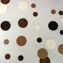 1件/11件/13件装棕色派对装饰品，中性色派对装饰品，空心蜂窝圆形纸扇，乡村风格生日婚礼毕业派对用品，蓝色生日派对装饰品，彩带装饰 - 棕色系紙扇 - 查看 14