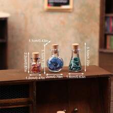 1:12 Scale Miniature Realistic Magic Bottle Decor, Micro Landscape Fairy Tale Castle Model, DIY Dollhouse Accessories, Desktop Ornament, Micro Miniature Magic Bottle Set - Multicolor - View 7