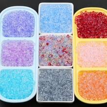 100颗彩色扁平圆形带孔玻璃珠,用于珠宝制作DIY串珠,例如手链、耳环、配饰,水晶DIY散珠 - 6mm扁球玻璃珠100pcs - 查看 9