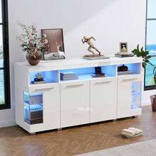 Storage Cabinets - White - View 1