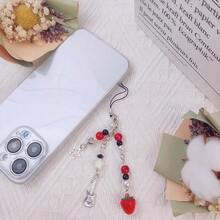 1-4PCS Cute Phone Charms Aesthetic Y2K Cell Phone Charms Strap Strawberry Butterfly Star PhoneCharm Y2K Accessories For Bag Keychain  Camera Pendants Decor - RedStrawberries - 查看 5