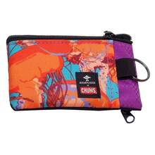 Surfshorts Wallet - Lightweight Slim Wallet W/RFID BlocFKing Card - Zippered, Minimalist Wallet W/Key Ring - Patterns - قنديل البحر أكوا فلاج - مشاهدة 1