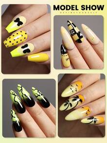 YOKEFELLOW 不含TPO和HEMA的凝胶指甲油，橙色、黄色、绿色春夏经典色系，半永久指甲油，可卸除UV/LED亚克力指甲油，适合在家DIY美甲，也是送给女性和女孩的美甲礼物。 - 彩色 - 查看 5