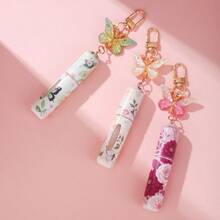 1pc Travel Perfume Spray Bottle, Perfume Bottle With 3D Butterfly Pendant,  Fragrance Empty Perfume Refillable Bottle, Suitable For Travel And Outings, Travel Essential, Back To School Perfume Bottle, Visible Liquid Window, 5ML Travel-Sized, Keychain, Bag Charm, Gifts For Women - New Purple Butterfly - 查看 9