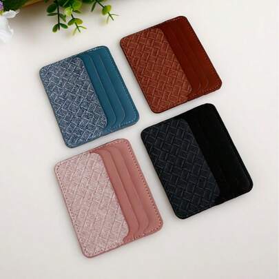 超薄卡包 PU 大容量卡包 小卡包 高价值多卡位男女通用卡包 - 轻薄便携，可装信用卡、钥匙等，时尚可爱，适合作为生日礼物、圣诞礼物、周年纪念礼物，也适合女性、女孩、女士、商务人士、学生、宿舍用品和返校用品。